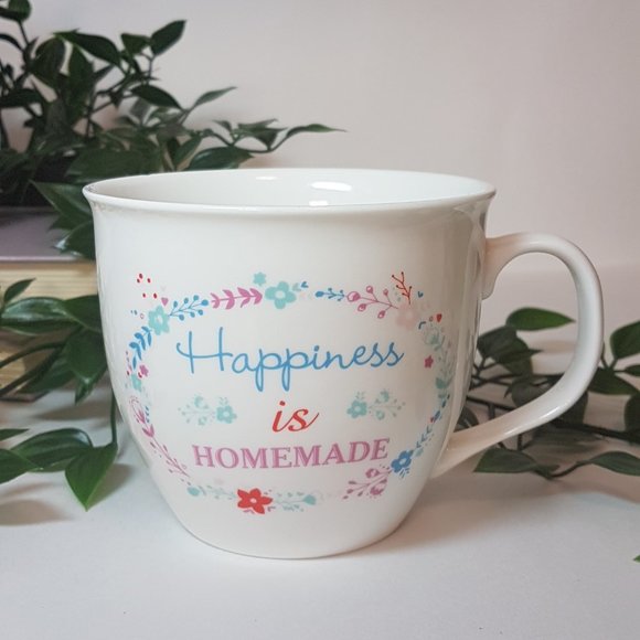 CAMBRIDGE Mug "Happiness is Homemade" Quote Mug Statement Mug Graphic Mug Teacup - Picture 6 of 10